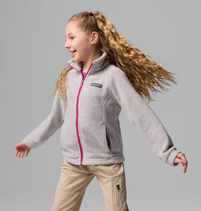 Girls' Benton Springs Fleece Jacket, Color: Cirrus Grey, image 4