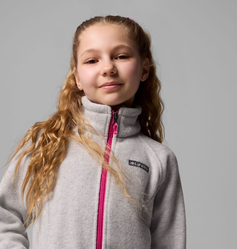 Girls' Benton Springs Fleece Jacket, Color: Cirrus Grey, image 5