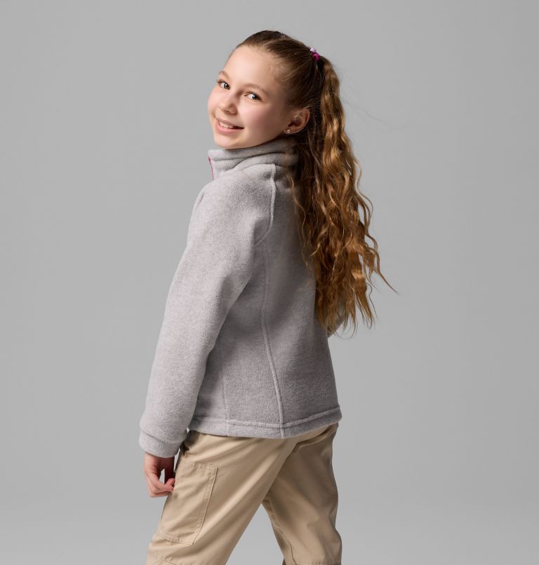 Girls' Benton Springs Fleece Jacket, Color: Cirrus Grey, image 3