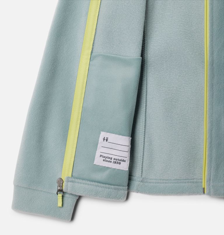 Girls' Benton Springs Fleece Jacket, Color: Crushed Blue, image 3