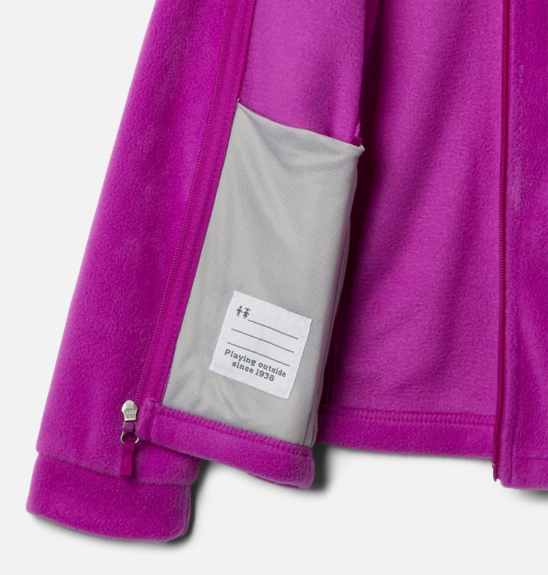 Girls’ Benton Springs Fleece Jacket, Color: Bright Plum, image 3