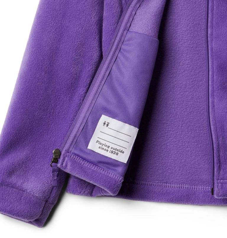 Girls' Benton Springs Fleece Jacket, Color: Grape Gum, image 5