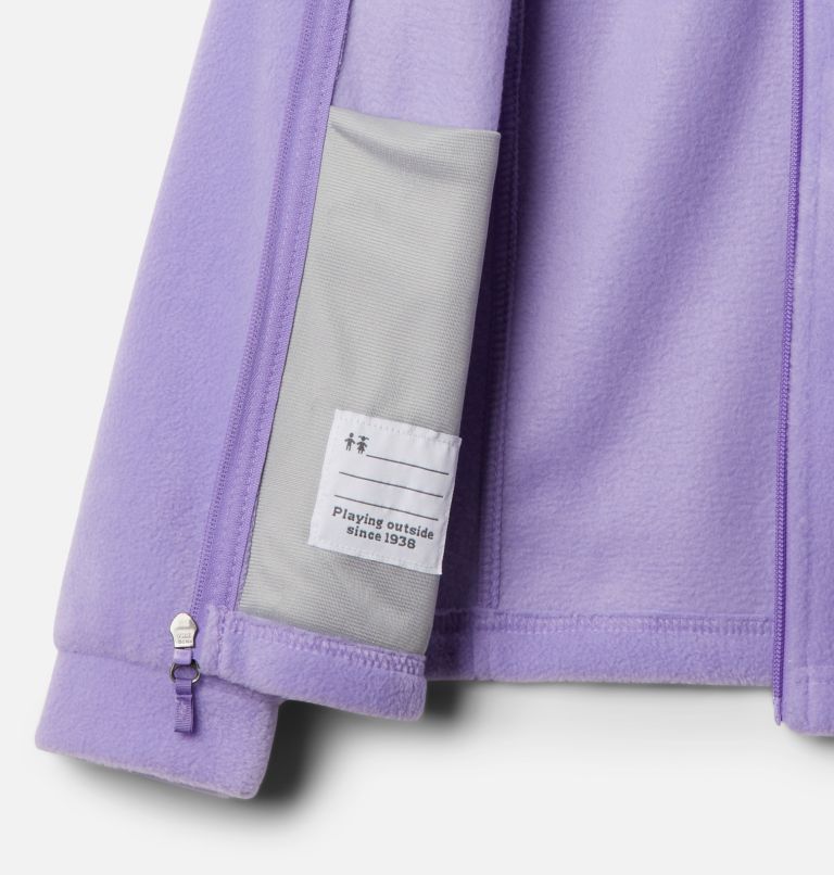 Girls' Benton Springs Fleece Jacket, Color: Paisley Purple, image 3
