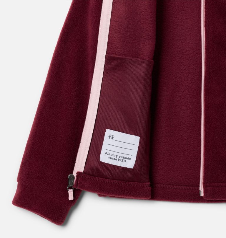 Girls' Benton Springs Fleece Jacket, Color: Rich Wine, image 3