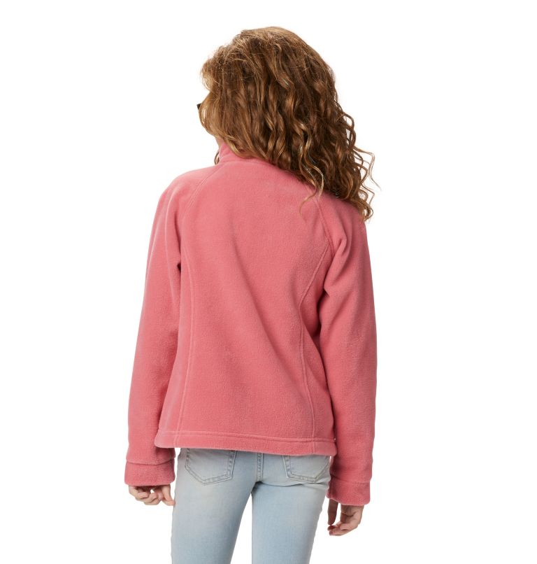 Girls' Benton Springs Fleece Jacket, Color: Wild Salmon, image 4