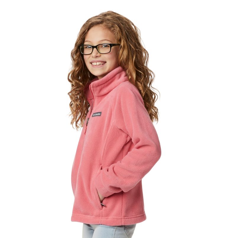Girls' Benton Springs Fleece Jacket, Color: Wild Salmon, image 5