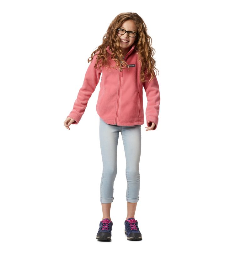 Girls' Benton Springs Fleece Jacket, Color: Wild Salmon, image 8