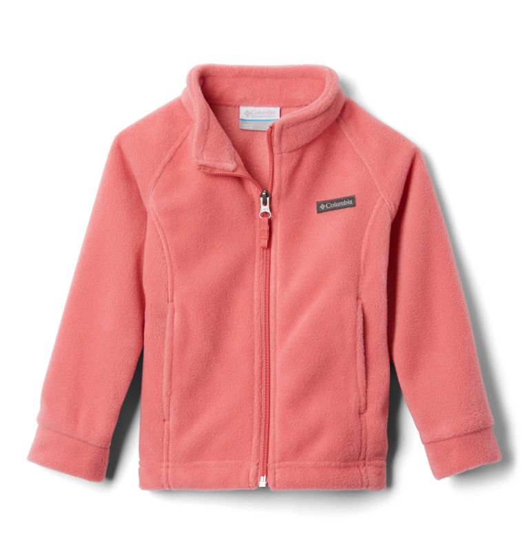 Girls' Benton Springs Fleece Jacket, Color: Wild Salmon, image 2