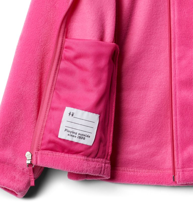 Girls’ Benton Springs Fleece Jacket, Color: Pink Ice, image 5
