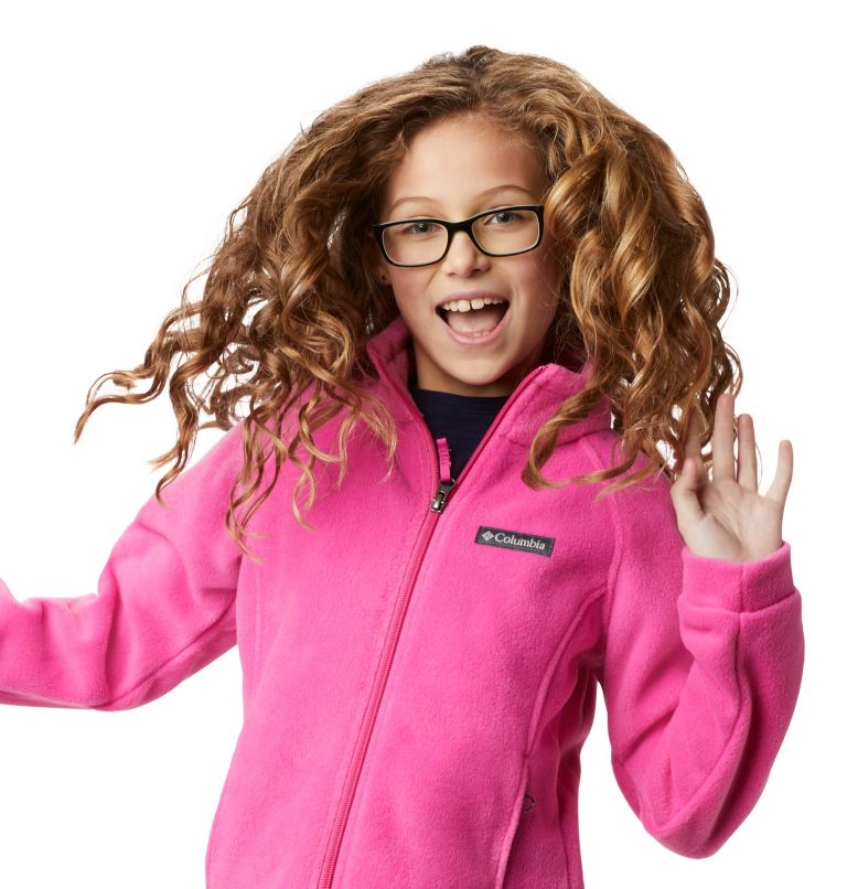 Girls’ Benton Springs Fleece Jacket, Color: Pink Ice, image 8