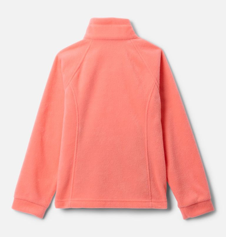 Girls' Benton Springs Fleece Jacket, Color: Hot Coral, image 2