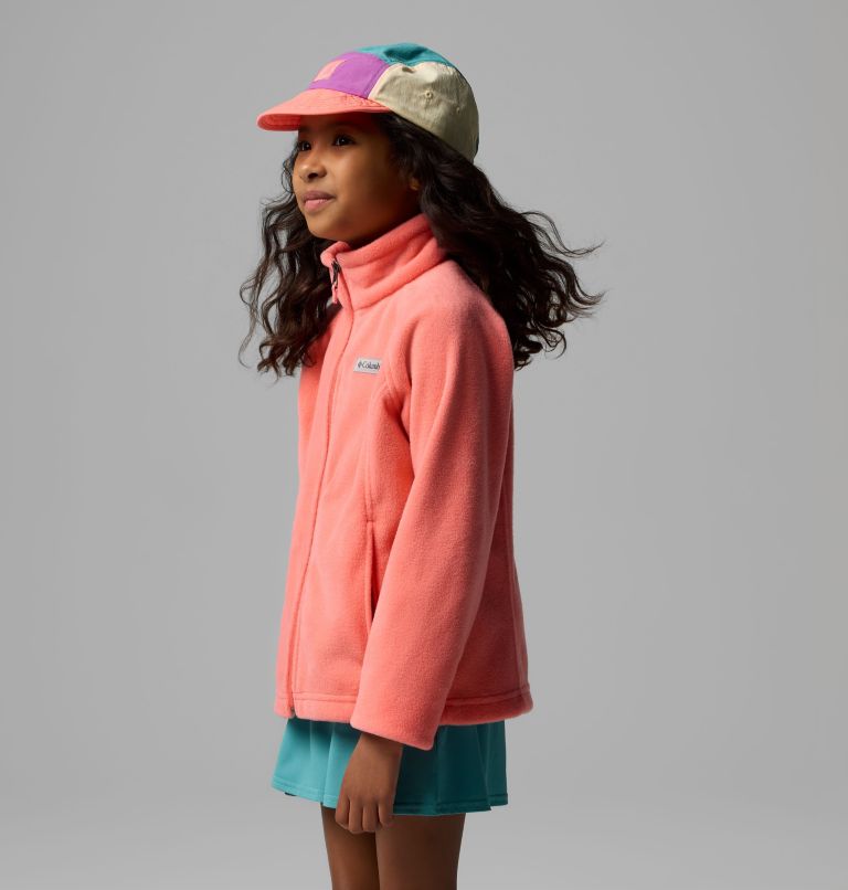 Girls' Benton Springs Fleece Jacket, Color: Hot Coral, image 1