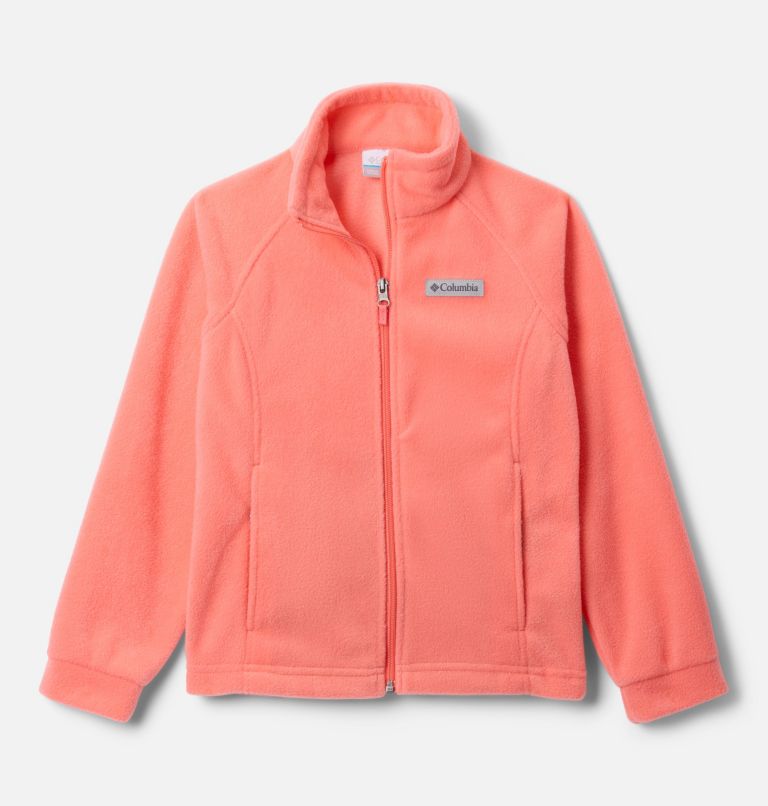 Girls' Benton Springs Fleece Jacket, Color: Hot Coral, image 1