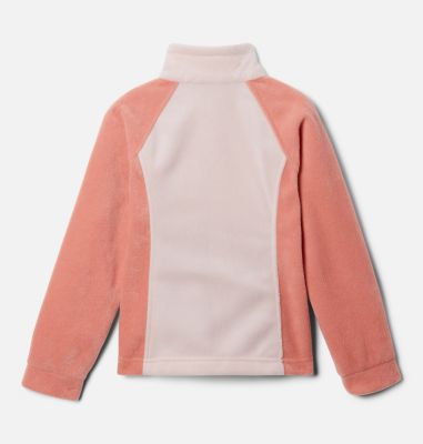 Girls&rsquo; Benton Springs Fleece Jacket, Color: Faded Peach, Dusty Pink
