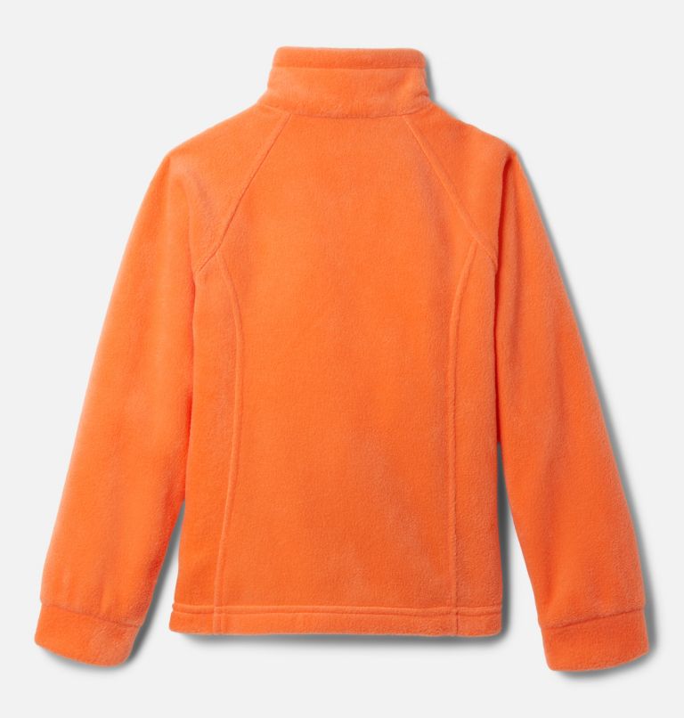 Girls’ Benton Springs Fleece Jacket, Color: Sunset Orange, image 2