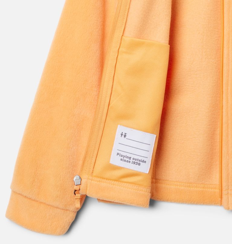 Girls’ Benton Springs Fleece Jacket, Color: Sunset Peach, image 3
