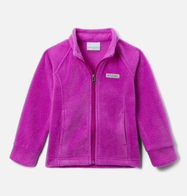 Gymboree 100% Polyester Solid Pink Fleece Jacket Size 12-24 mo