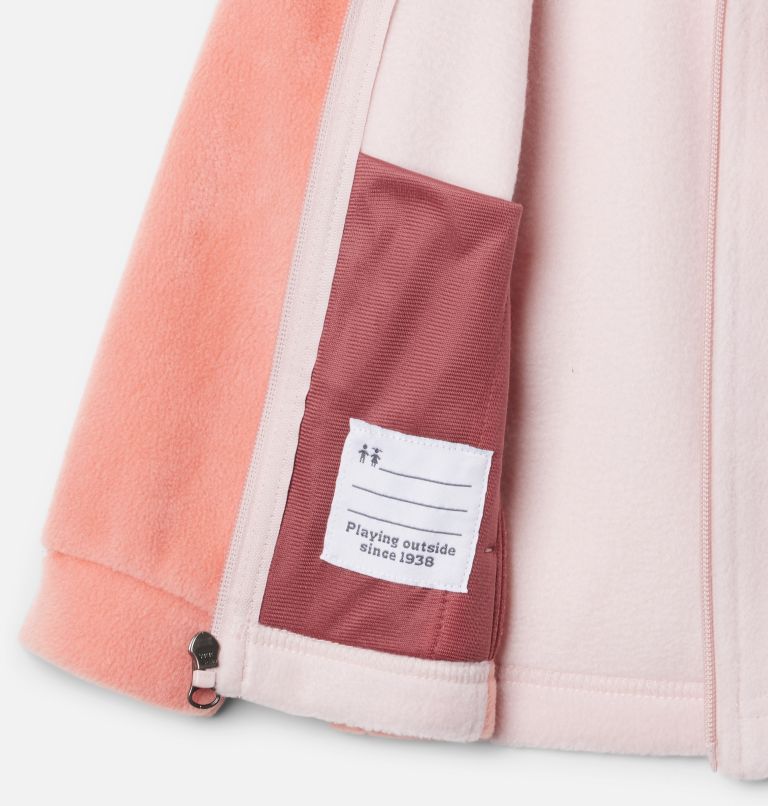 Girls’ Toddler Benton Springs Fleece Jacket, Color: Faded Peach, Dusty Pink, image 3