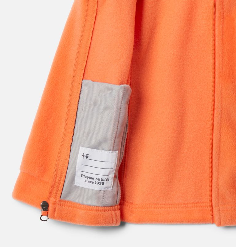 Thumbnail: Girls’ Toddler Benton Springs Fleece Jacket, Color: Sunset Orange, image 3