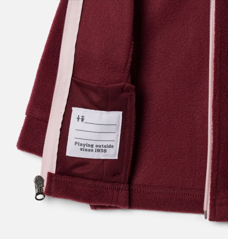 Girls' Infant Benton Springs Fleece Jacket, Color: Rich Wine, image 3