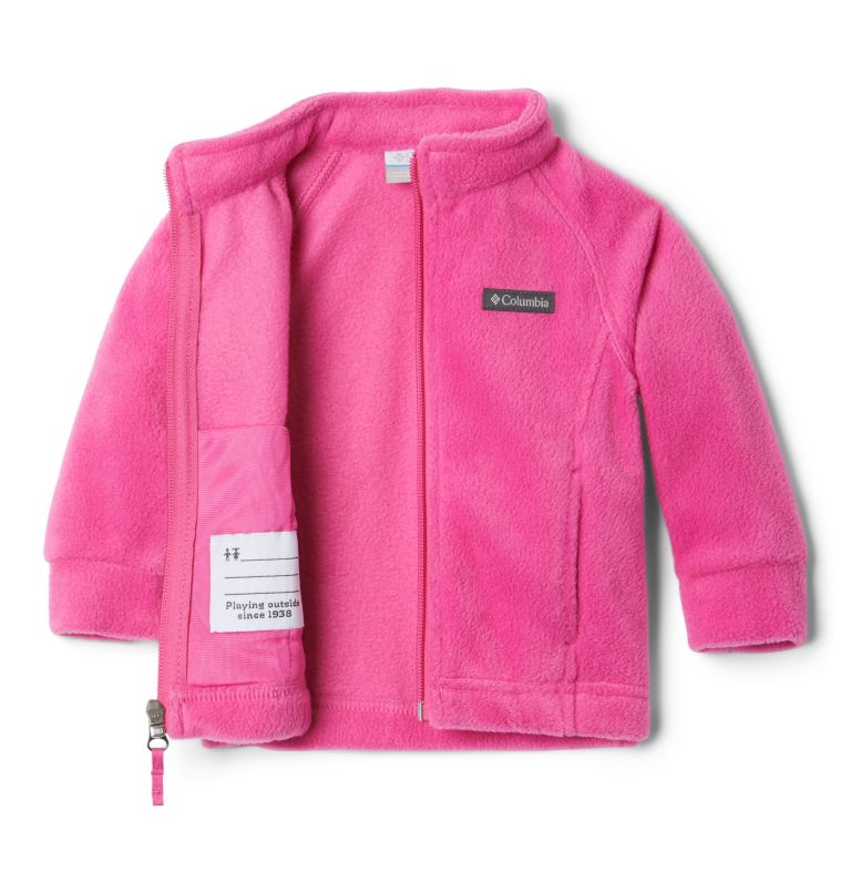 Thumbnail: Girls’ Infant Benton Springs Fleece Jacket, Color: Pink Ice, image 3