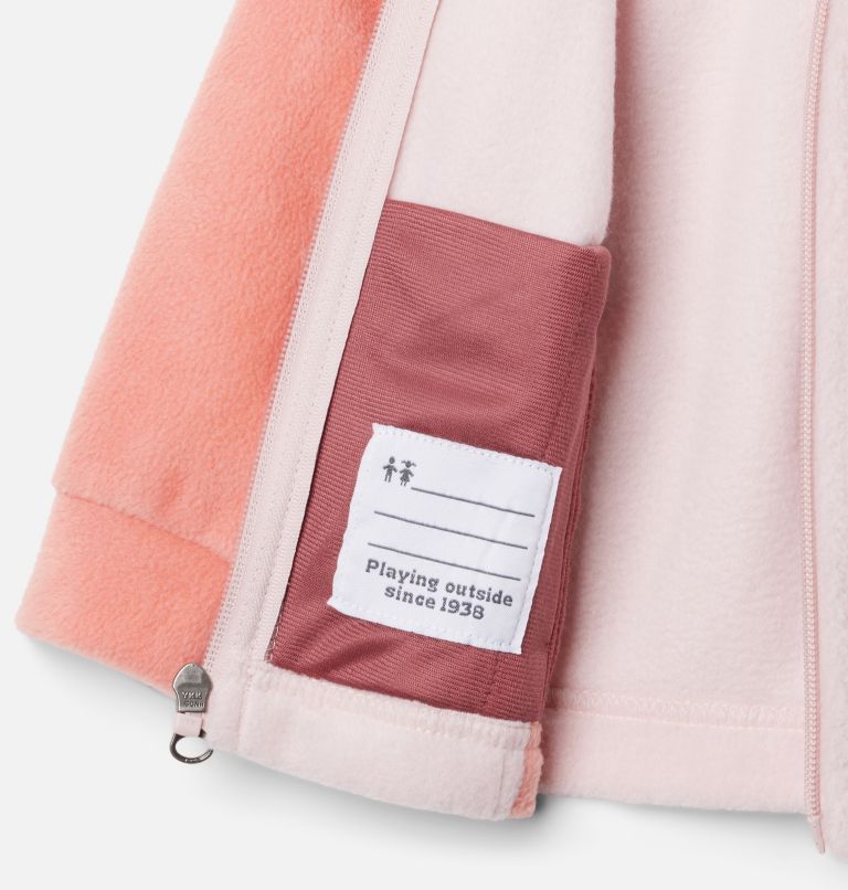 Thumbnail: Girls’ Infant Benton Springs Fleece Jacket, Color: Faded Peach, Dusty Pink, image 3