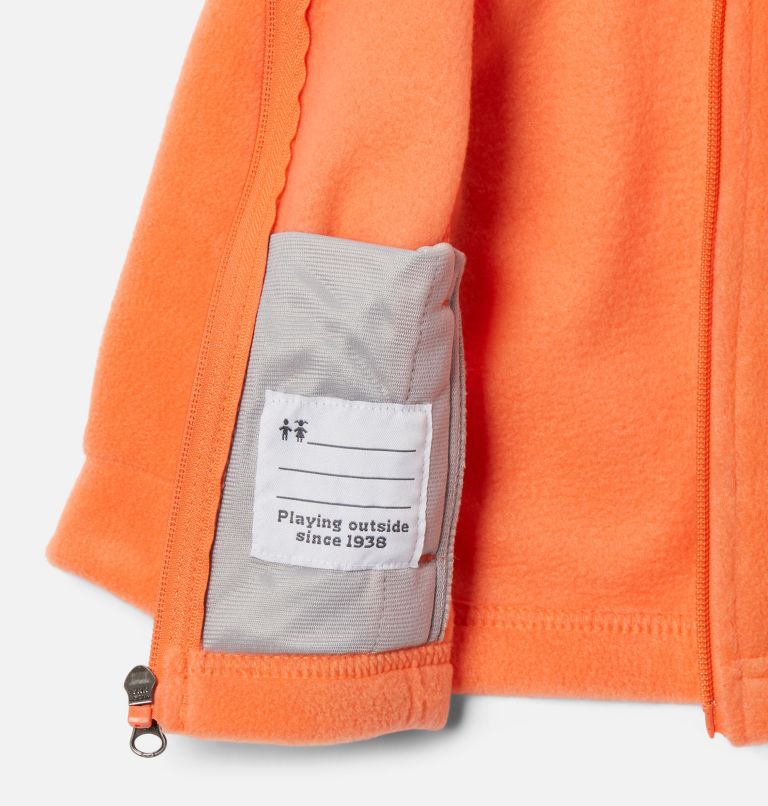 Girls’ Infant Benton Springs Fleece Jacket, Color: Sunset Orange, image 3