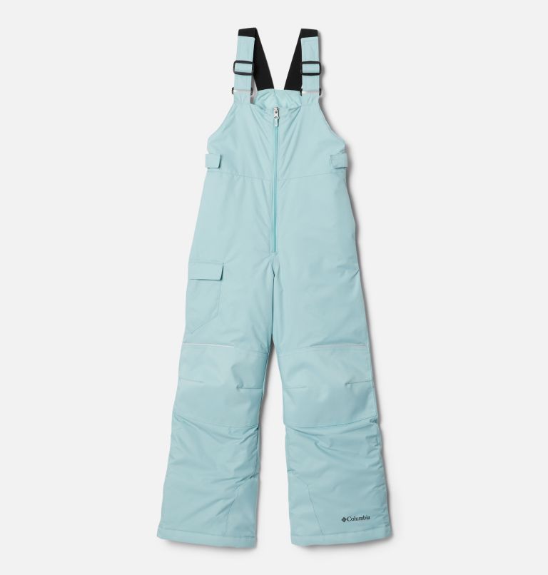 Kids' Adventure Ride Insulated Ski Bib, Color: Aqua Haze, image 1