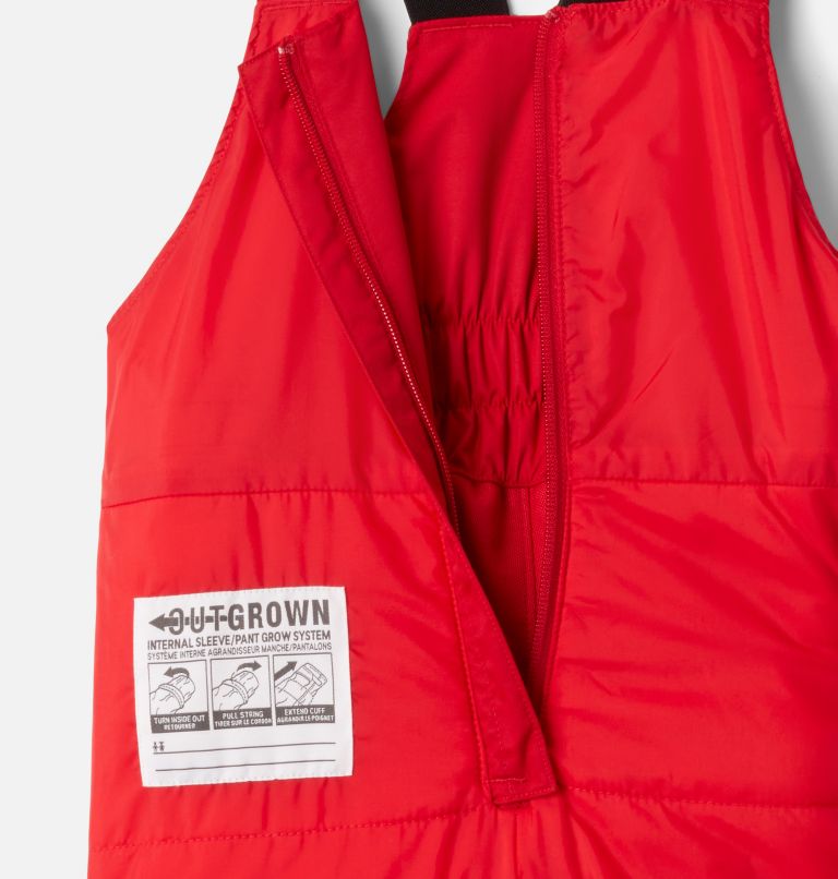 Toddler Adventure Ride Insulated Ski Bib, Color: Mountain Red, image 3