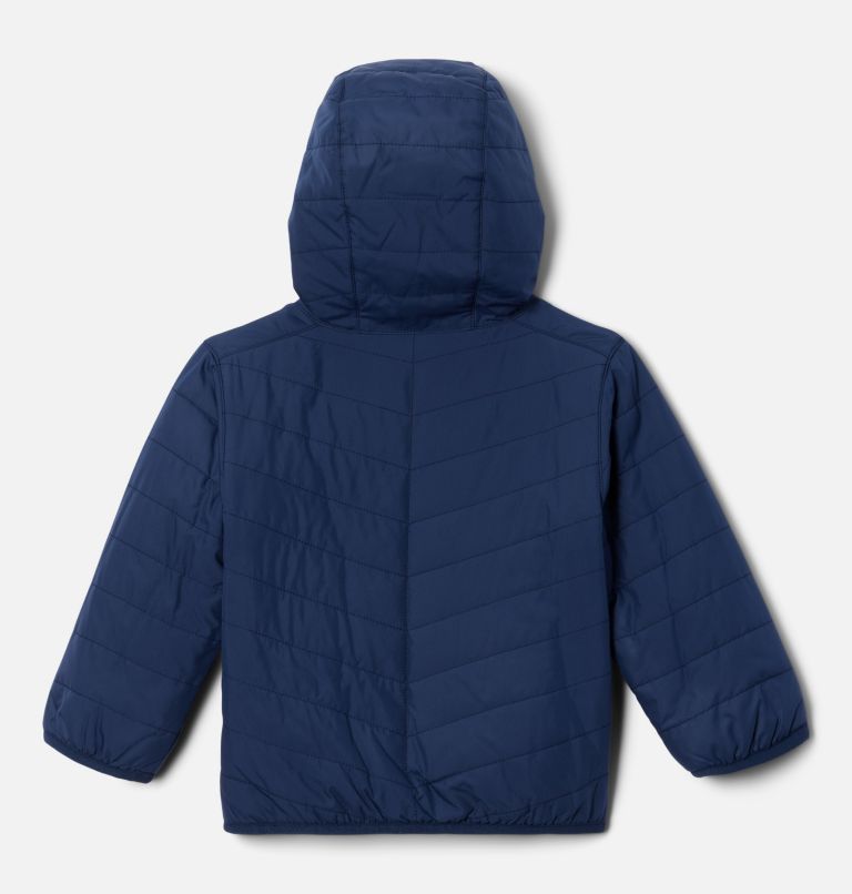 Thumbnail: Toddler Double Trouble Reversible Jacket, Color: Collegiate Navy, image 2
