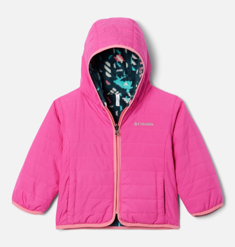 Thumbnail: Toddler Double Trouble Reversible Jacket, Color: Pink Ice, image 1