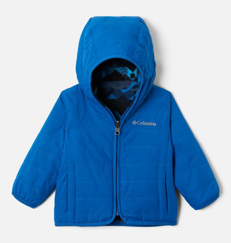 Infant Double Trouble Reversible Jacket, Color: Bright Indigo, Coll Navy Checkpoint, image 1
