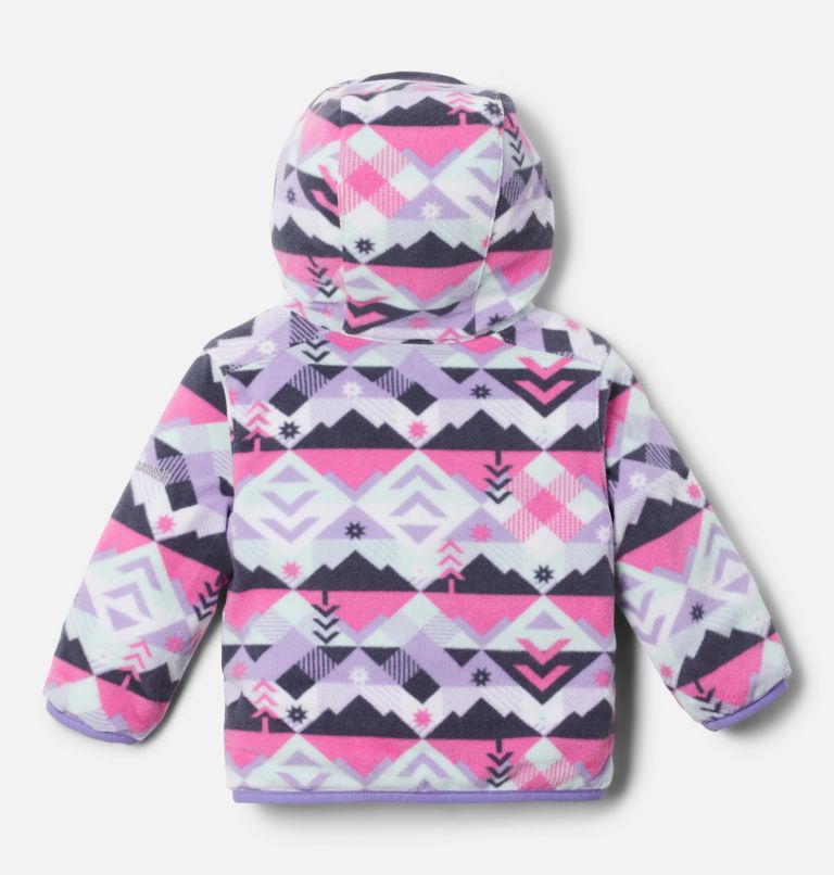 Infant Double Trouble Reversible Jacket, Color: Paisley Purple, White Checkpoint, image 4
