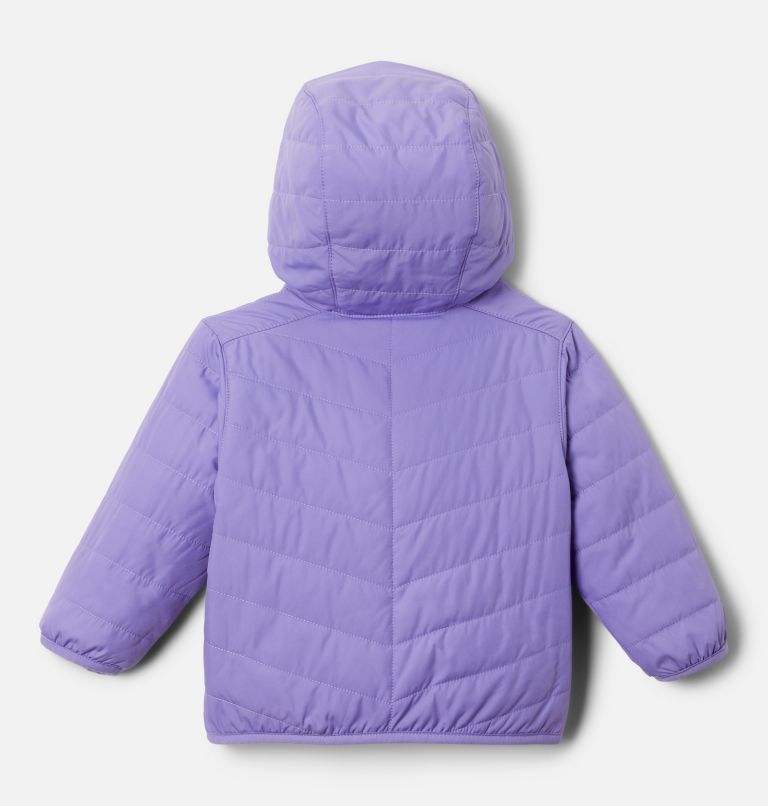 Infant Double Trouble Reversible Jacket, Color: Paisley Purple, White Checkpoint, image 2