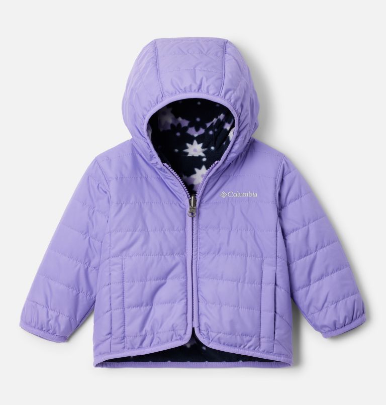 Infant Double Trouble Reversible Jacket, Color: Paisley Purple, image 1