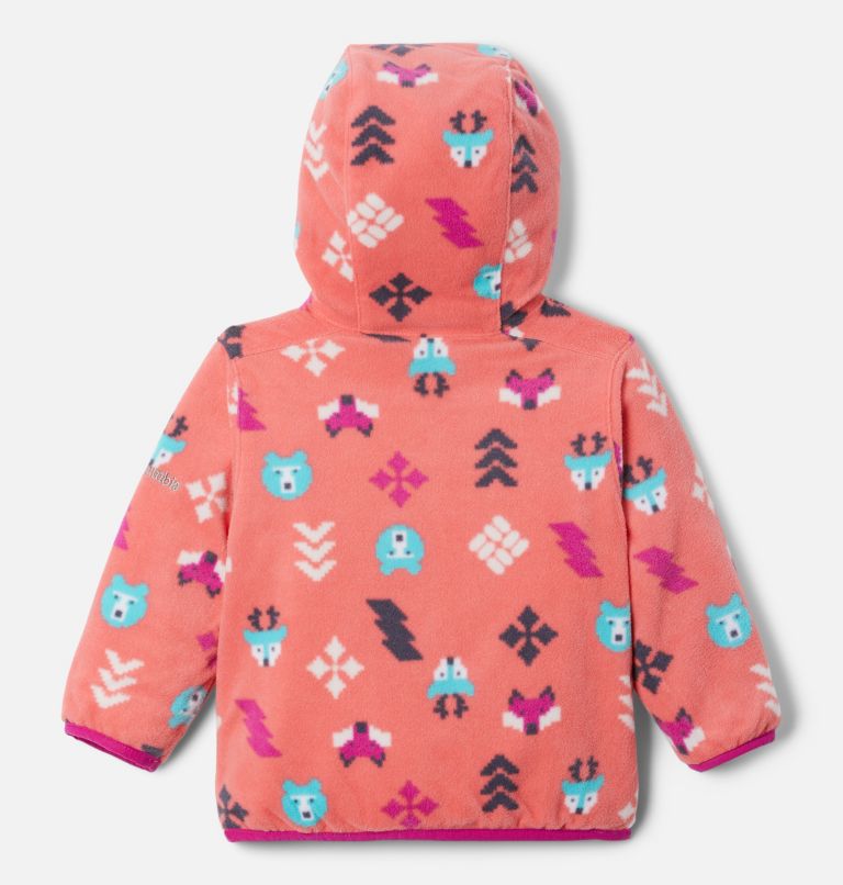 Infant Double Trouble Reversible Jacket, Color: Wild Fuchsia, Blush Pink Woodlands, image 4