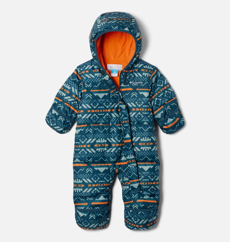 Snuggly Bunny Schneeanzug Babys, Color: Night Wave Checkered Peaks, image 3