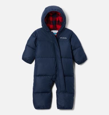Mono acolchado para bebé, con capucha, traje de nieve, abrigo y chaqueta  para niños (rojo, 0-3 meses)