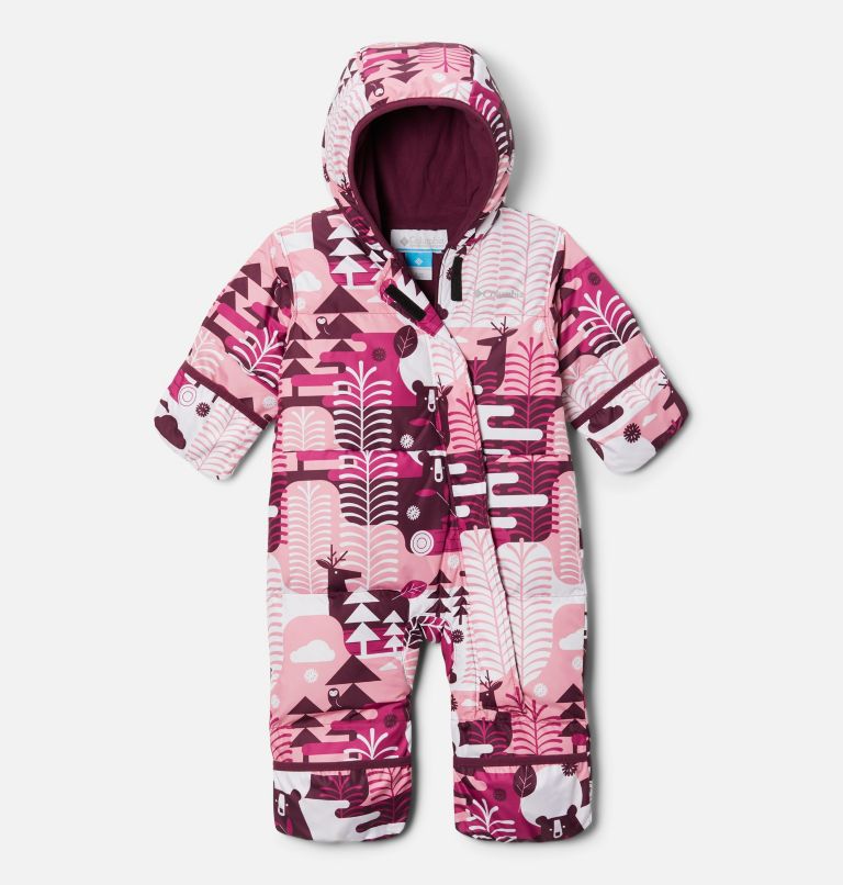 Thumbnail: Babies' Snuggly Bunny Bunting, Color: Marionberry Winterlands, image 3