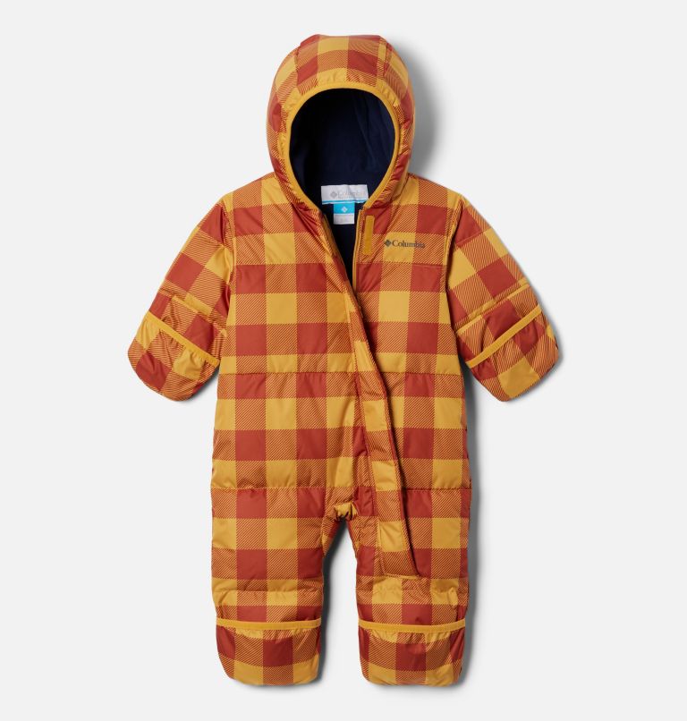 Thumbnail: Infant Snuggly Bunny Bunting, Color: Raw Honey Check, image 3