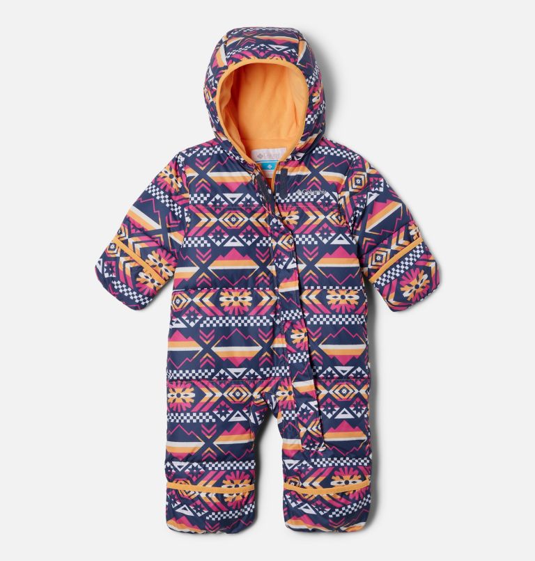 Infant Snuggly Bunny Bunting, Color: Sunset Peach Checkered Peaks, image 3