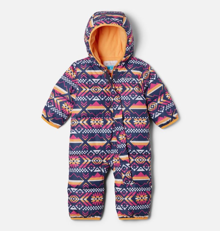 Babies' Snuggly Bunny Bunting, Color: Sunset Peach Checkered Peaks, image 1