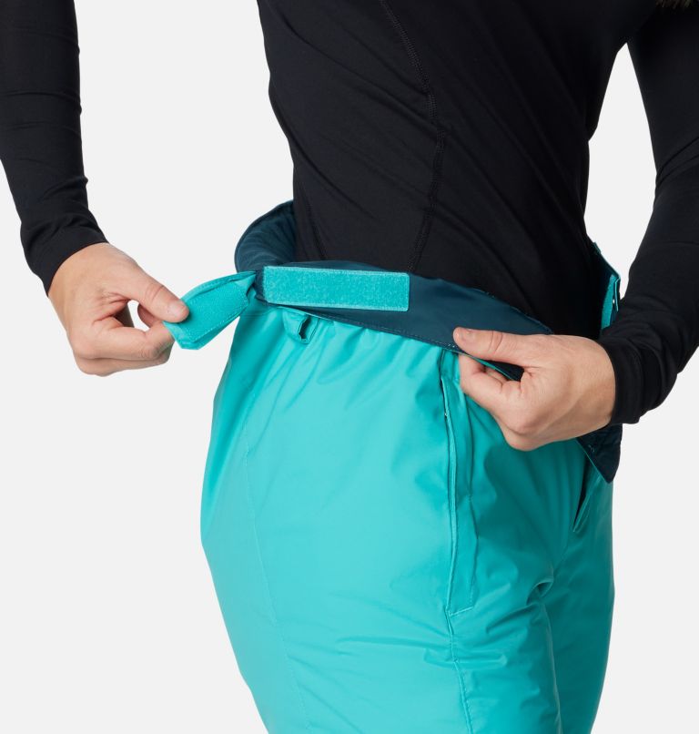 Women's Modern Mountain 2.0 Insulated Ski Pants, Color: Bright Aqua, image 6