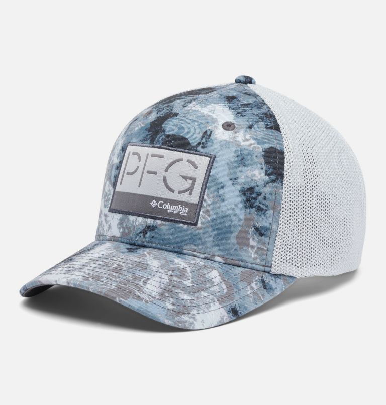 PFG Camo Mesh Ball Cap, Color: Cool Grey, Deepwaters Camo, image 1