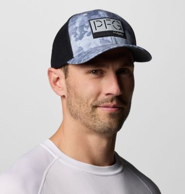 PFG Camo Mesh Ball Cap, Color: Cool Grey Seamoss Print, image 4