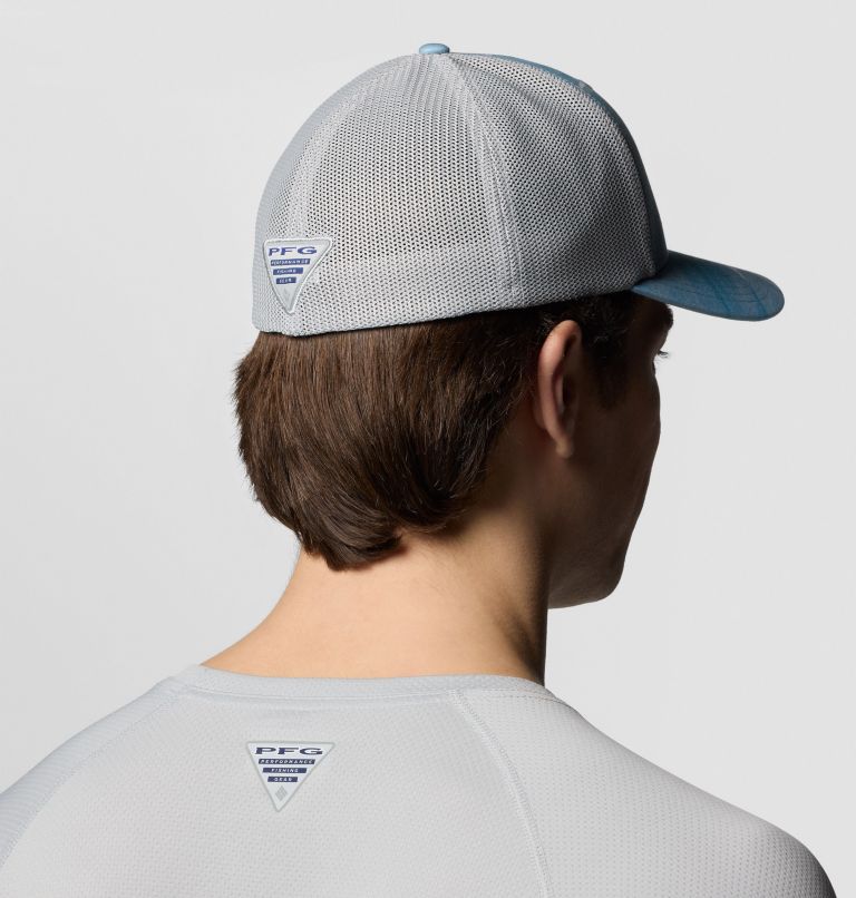 PFG Camo Mesh Ball Cap, Color: Crushed Blue Obsidian Print, image 3