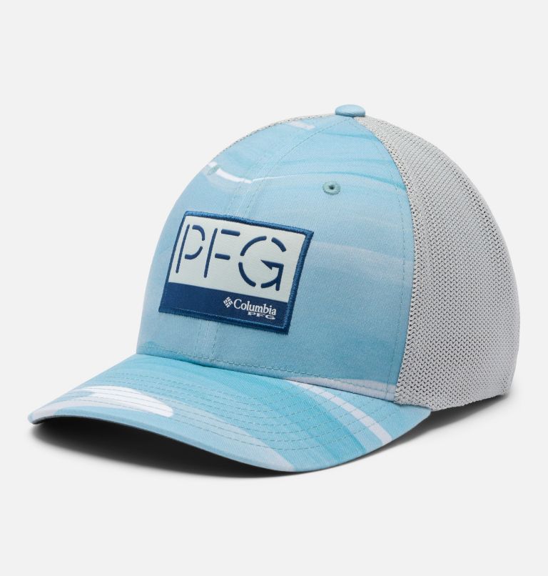 PFG Camo Mesh Ball Cap, Color: Crushed Blue Obsidian Print, image 1