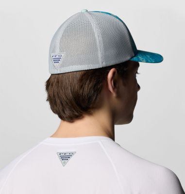 Berretto PFG Camo Mesh, Color: Blue Echo Seamoss Print, image 3