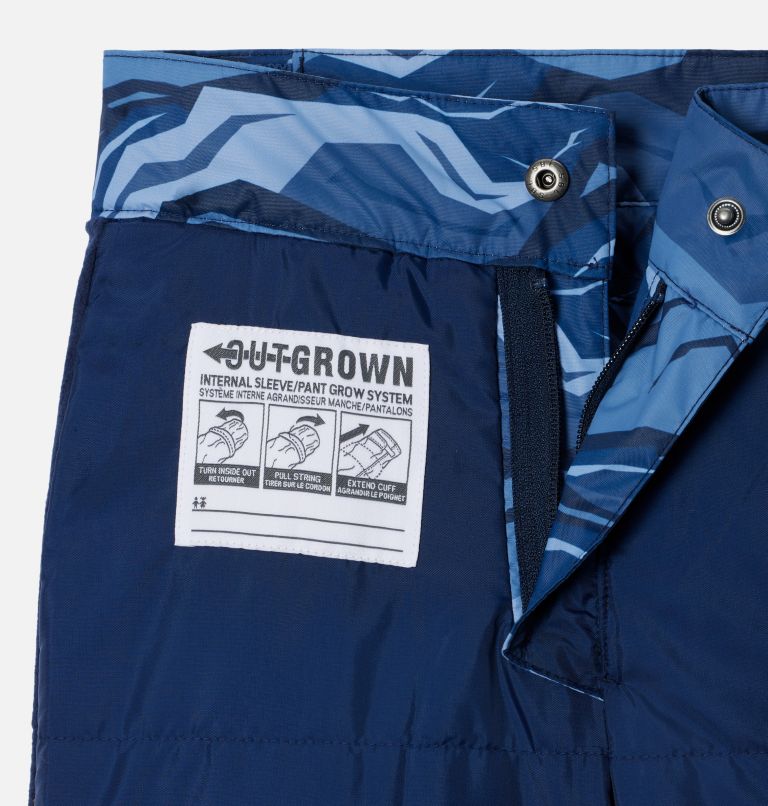 Thumbnail: Boys' Ice Slope II Insulated Ski Pants, Color: Collegiate Navy Tectonic, image 3