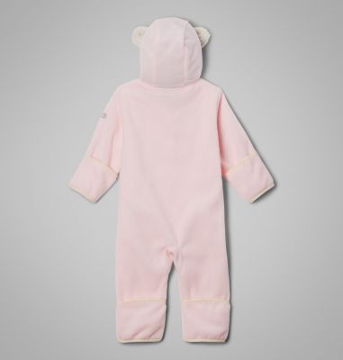 Infant Tiny Bear II Bunting, Color: Satin Pink, Chalk, image 12